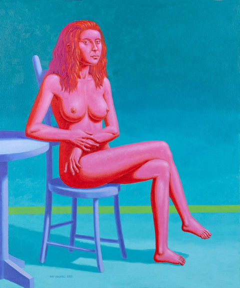 "Red Woman" by Guy Collwell - Hahnemühle paper, 40x50cm / 16x20"