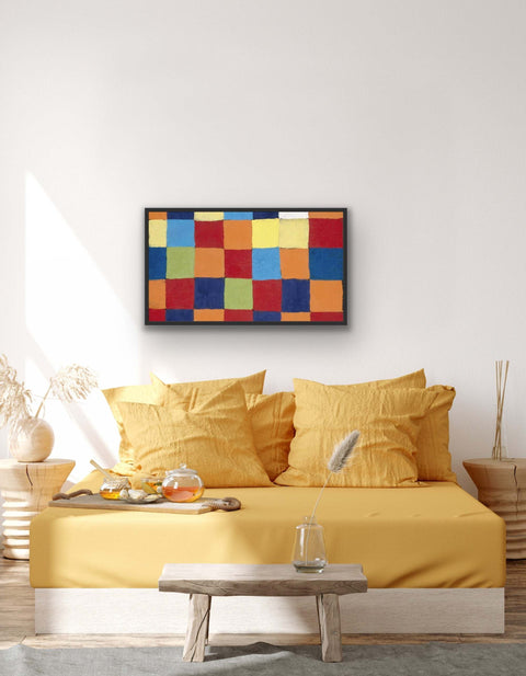 ""Rhythms of Color"" framed poster