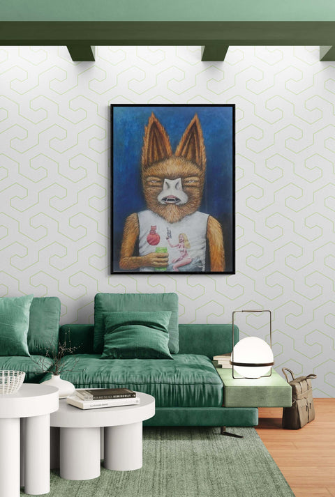 Pablo Etchepare Pissed Off Batwolf Wall Art - 50x75cm Hahnemühle Paper