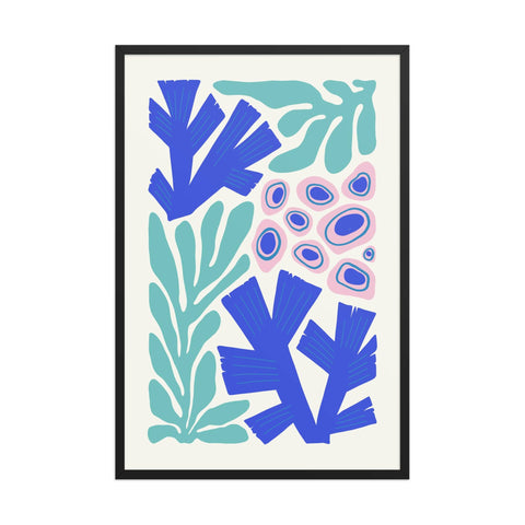 "Ocean Botanica" 24x36" framed poster