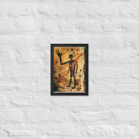 "Solar Bloom" Framed matte paper poster