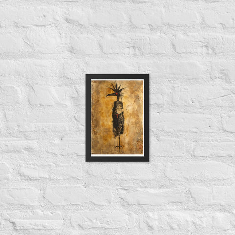 "Golden Reverence" Framed matte paper poster