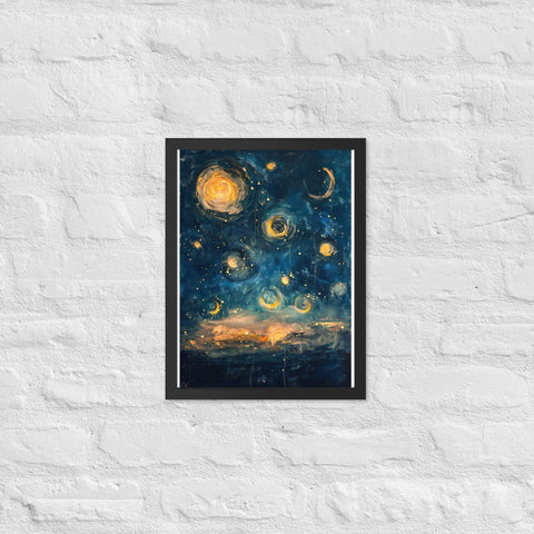 "Scarlet Dreams" Framed matte paper poster