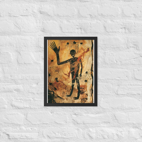 "Solar Bloom" Framed matte paper poster
