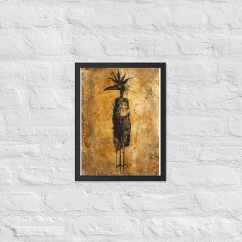 "Golden Reverence" Framed matte paper poster