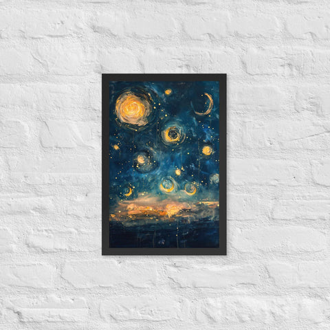 "Scarlet Dreams" Framed matte paper poster