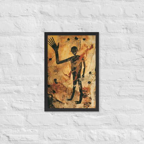 "Solar Bloom" Framed matte paper poster