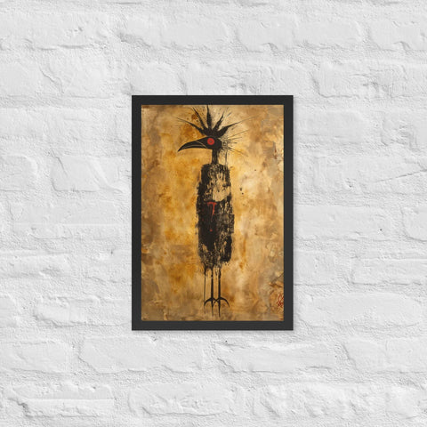 "Golden Reverence" Framed matte paper poster