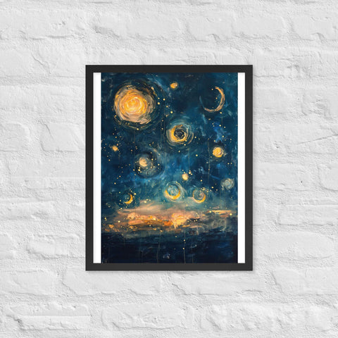 "Scarlet Dreams" Framed matte paper poster