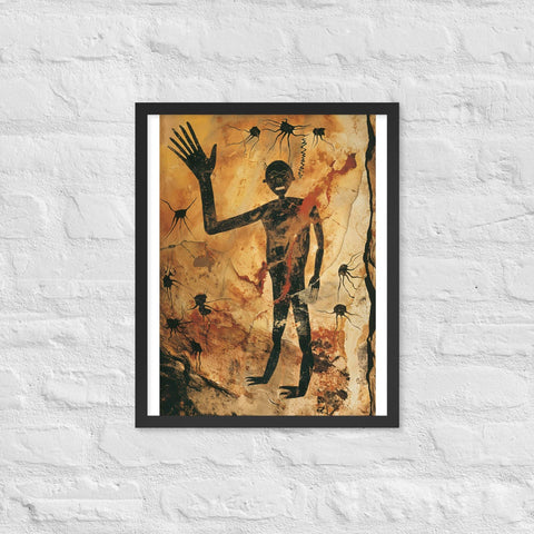 "Solar Bloom" Framed matte paper poster