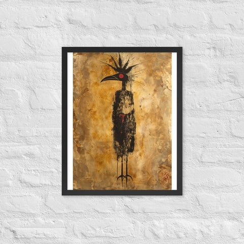 "Golden Reverence" Framed matte paper poster