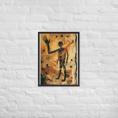 "Solar Bloom" Framed matte paper poster