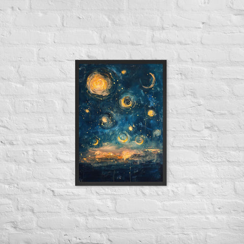 "Scarlet Dreams" Framed matte paper poster