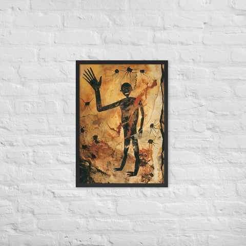 "Solar Bloom" Framed matte paper poster