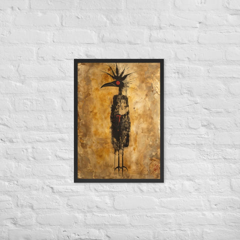 "Golden Reverence" Framed matte paper poster