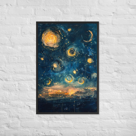 "Scarlet Dreams" Framed matte paper poster