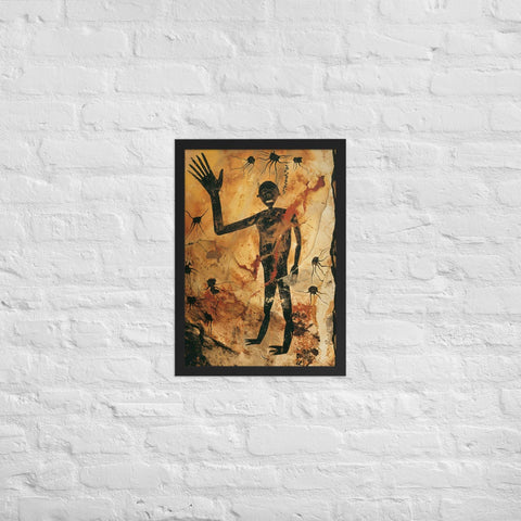 "Solar Bloom" Framed matte paper poster