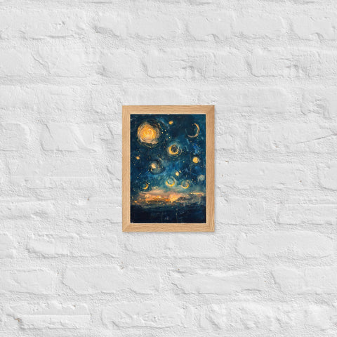 "Scarlet Dreams" Framed matte paper poster