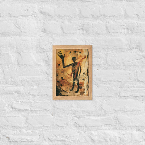 "Solar Bloom" Framed matte paper poster