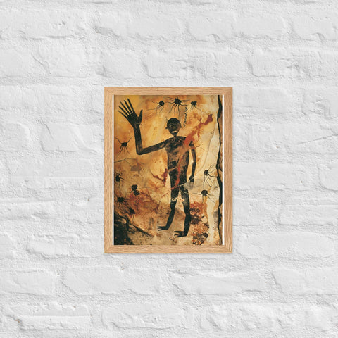 "Solar Bloom" Framed matte paper poster