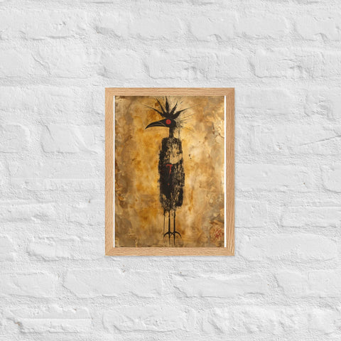 "Golden Reverence" Framed matte paper poster