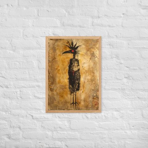 "Golden Reverence" Framed matte paper poster