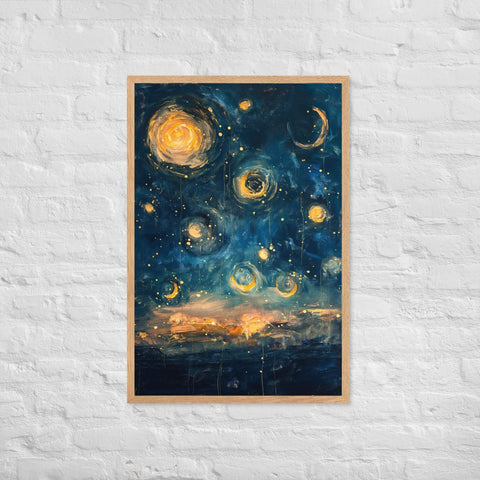 "Scarlet Dreams" Framed matte paper poster