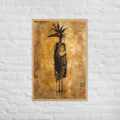 "Golden Reverence" Framed matte paper poster