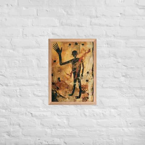 "Solar Bloom" Framed matte paper poster
