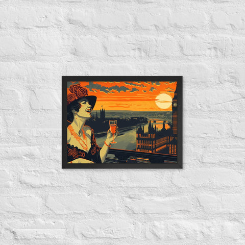 " Breeze summer" framed poster