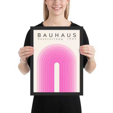 Framed poster with vibrant design and quality black frame, perfect for modern home decor.