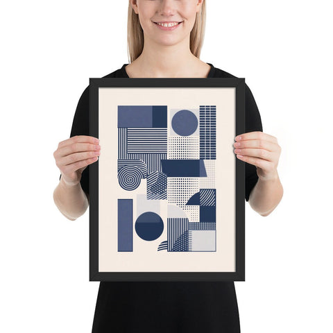 "Contrasts in Motion" Framed poster