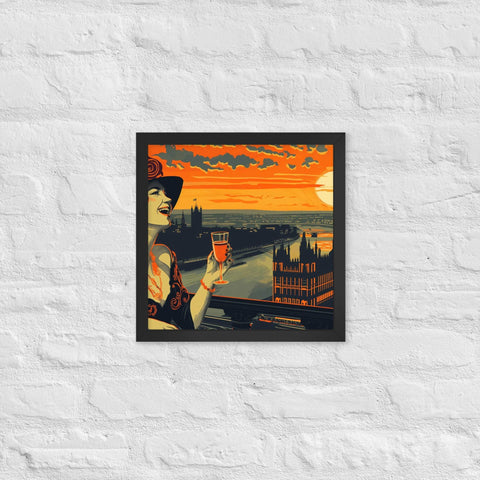" Breeze summer" framed poster