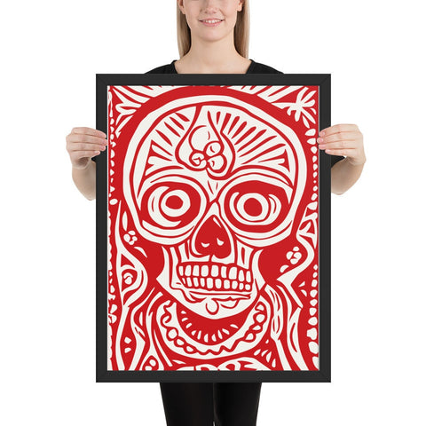 " Skulls" Framed poster