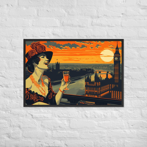 " Breeze summer" framed poster