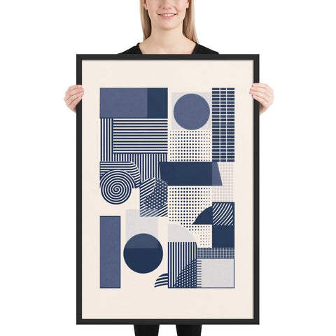 "Contrasts in Motion" Framed poster