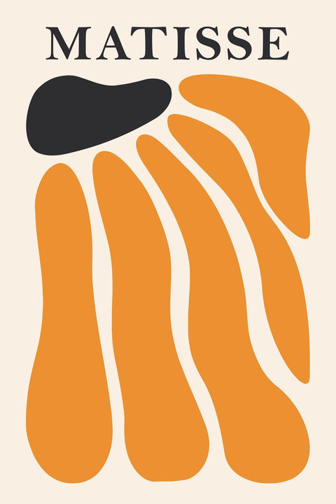 a picture of an orange and black object