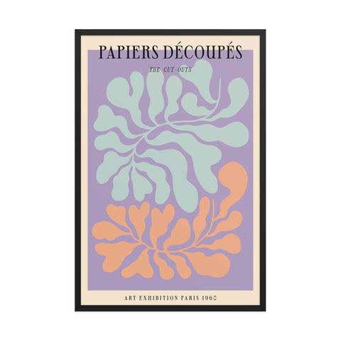 "Papiers Découpés: The Cut-Outs" 24x36" framed poster