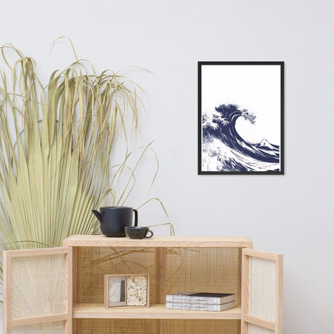" Waves" Framed photo paper poster