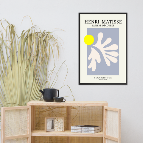 “Sun & Shape – Homage to Matisse” 24x36" framed poster
