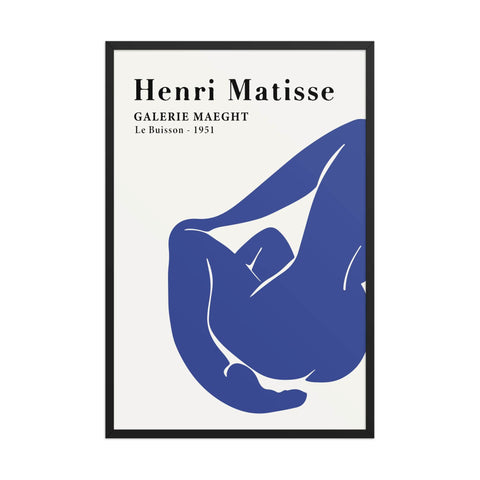" Reclining Blue" 24x36" framed poster
