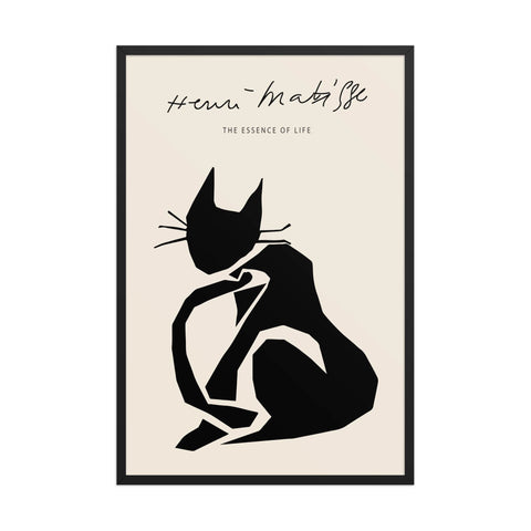 " Cat Contour – The Essence of Life" 24x36" framed poster
