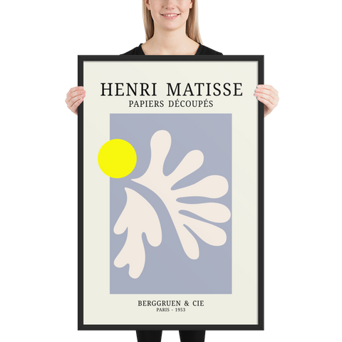 “Sun & Shape – Homage to Matisse” 24x36" framed poster