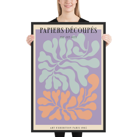 "Papiers Découpés: The Cut-Outs" 24x36" framed poster