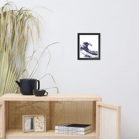 " Waves" Framed photo paper poster