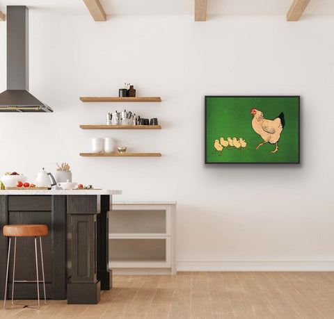 "Chickens" Framed poster