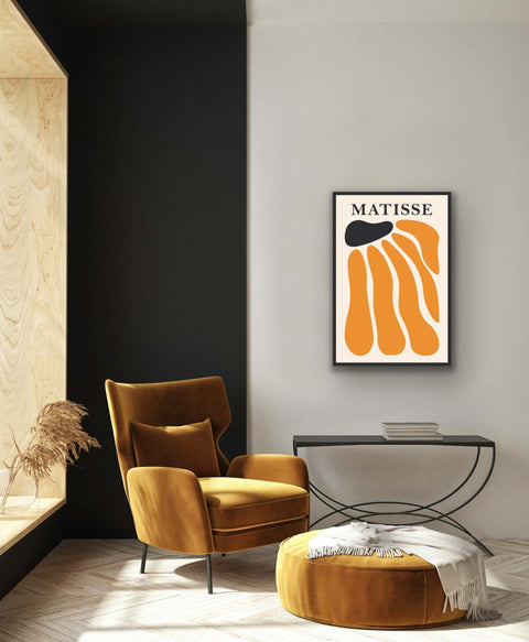 “Matisse Flow” – Organic Rhythm in Color and Form 24 x36" - framed poster