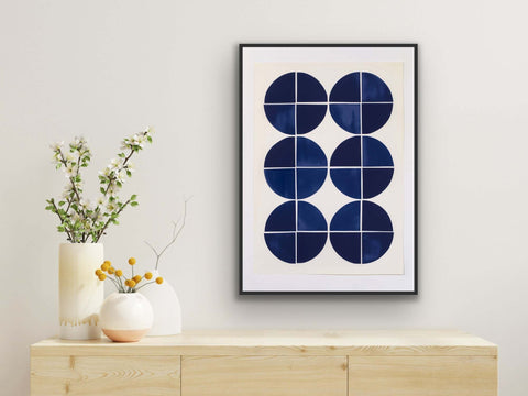 "Structured Tranquility" Framed poster