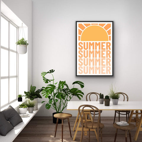 "Summer" Framed matte paper poster