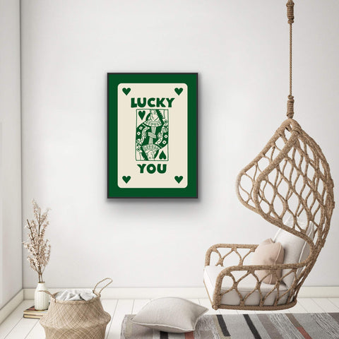 "Verdant Geometry" Framed photo paper poster